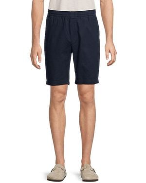Vince Linen & Cotton Shorts - Blue