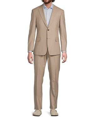 Saks Fifth Avenue Two-Button Wool-Blend Modern-Fit Suit - Natural