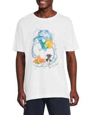 Robert Graham Wavy Ride Graphic Tee - White