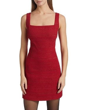 Kobi Halperin Rue Tweed Minidress - Red