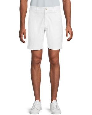 Ben Sherman Solid Stretch-Cotton Chino Shorts - White