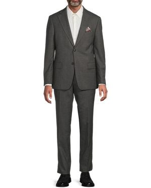 Tallia Wool-Blend Slim Fit Suit - Grey