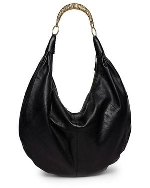 Walter Baker Jane Leather Hobo Bag - Black