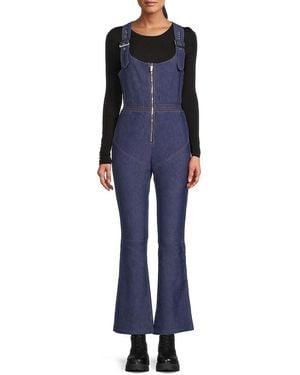 WeWoreWhat Bootcut Denim Jumpsuit - Blue