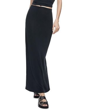 Alice + Olivia Agatha Jersey Maxi Skirt - Black