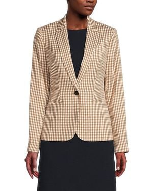 Tommy Hilfiger Houndstooth Blazer - Natural