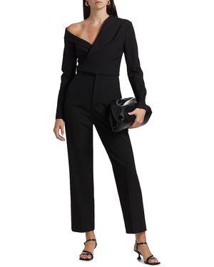 A.L.C. A. L.C. Skyla Asymmetric Wrap Jumpsuit - Black