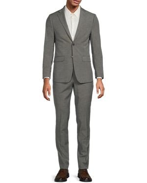 DKNY Slim-Fit Two-Button Stretch Suit - Grey
