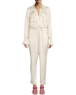 Ramy Brook Josephine Satin Jumpsuit - Natural