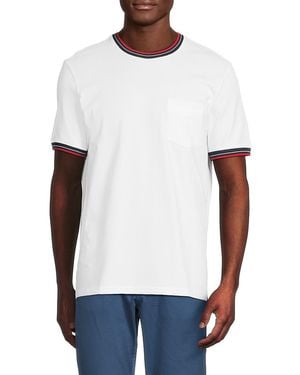 Ben Sherman Signature Cotton-Blend Ringer T-Shirt - White