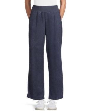 Tommy Hilfiger Easy Fit Wide-Leg Knit Trousers - Blue