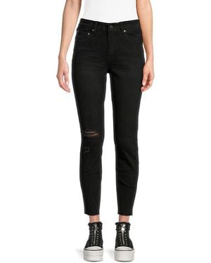 Roberto Cavalli High Rise Ultra Slim Leg Jeans - Black