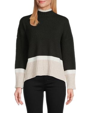 Central Park West Colorblock Jumper - Black