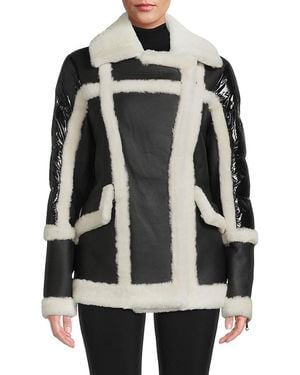 Pajar Faux Fur & Leather Jacket - Black