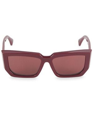 Max Mara 54mm Rectangular Sunglasses - Pink