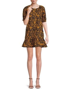 Third Form Print Cotton Minidress - Natural