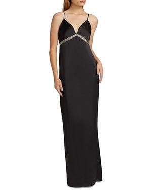 Ramy Brook Mosby Crystal-Trimmed Gown - Black