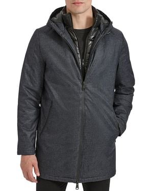 Kenneth Cole Hooded Puffer Jacket - Black