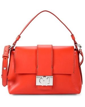 Furla Leather Satchel - Red