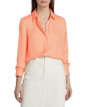 10 Crosby Derek Lam Libby Double Faced Satin Shirt - Multicolour