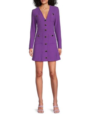 AS by DF Simone Wool Minidress - Purple
