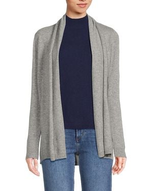 Saks Fifth Avenue Cashmere Open-front Cardigan - Blue