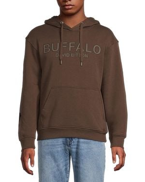 Buffalo David Bitton Fabisono Logo Hoodie - Brown