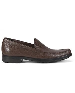 Bally 25Mm Textured Leather Loafers - Brown