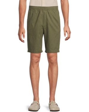 Vince Linen & Cotton Shorts - Blue