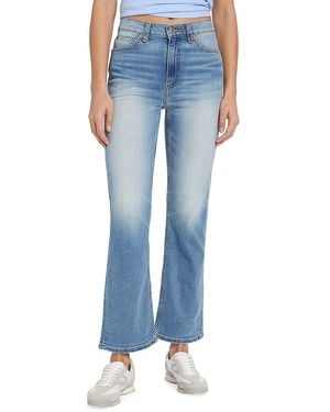 RE/DONE 70S Crop Boot Whiskered Jeans - Blue