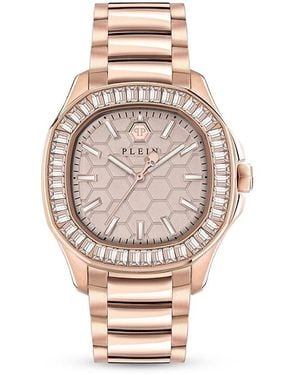 Philipp Plein Pectre Lady Rose Goldplated Stainless Steel & Crystal Cushion Watch/38X45Mm - Metallic
