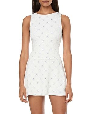 WeWoreWhat 'Boatneck Mini Tennis Dress - White