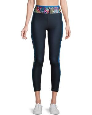 Johnny Was Demarne Bee Active Leggings - Blue