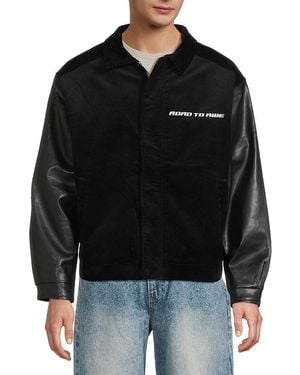 RTA Logo Corduroy Jacket - Black