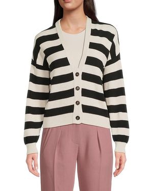 Brunello Cucinelli Striped Ribbed Cardigan - Multicolor