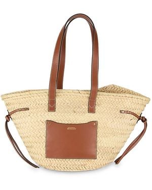 Isabel Marant Cadix Straw Open Tote Bag - Natural