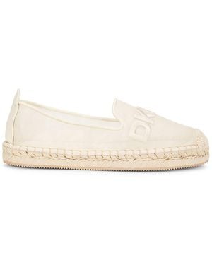 DKNY Malladra Embroidered Logo Espadrilles - Natural