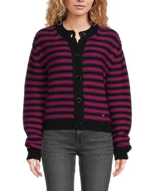 Sonia Rykiel Striped Wool Jumper - Red