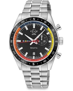 Gv2 Regatta Stainless Steel Bracelet Watch/42Mm - Grey