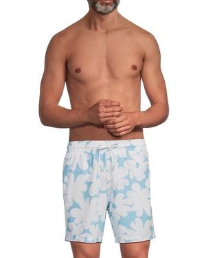 Trunks Surf & Swim Floral-Print Swim Shorts - Blue