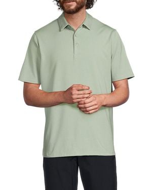 American Heritage Short-Sleeve Point-Collar Stretch Polo Shirt - Green