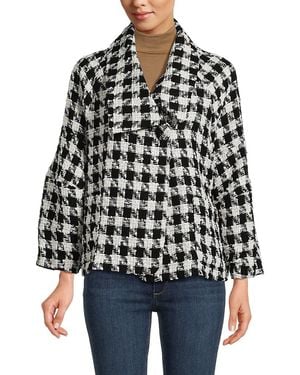 NVLT Boucle Houndstooth Jacket - Black