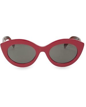 PUCCI 53Mm Cat-Eye Sunglasses - Red