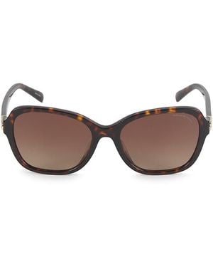 COACH 56mm Butterfly Sunglasses - Brown