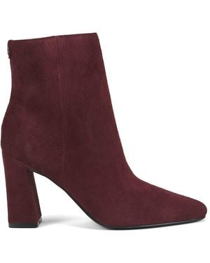 Nine West Reraye 85Mm Suede Ankle Boots - Purple