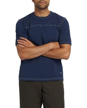 Noah Football Cotton T-Shirt - Blue