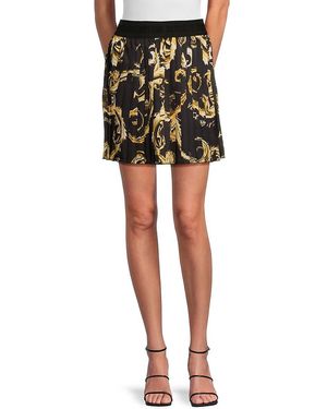 ミニスカート VERSACE JEANS \"OUTLINE BAROQUE\" MINI PLEATED SKIRT Outline Barocco pleated miniskirt - VERSACE JEANS COUTURE