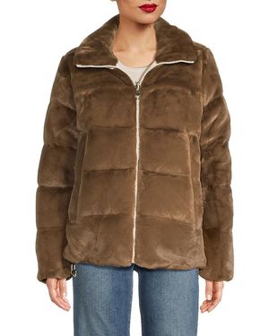 Pajar Faux-Fur Reversible Puffer Jacket - Brown