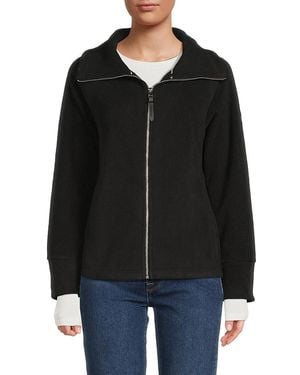 Calvin Klein Mock Collar Jacket - Black