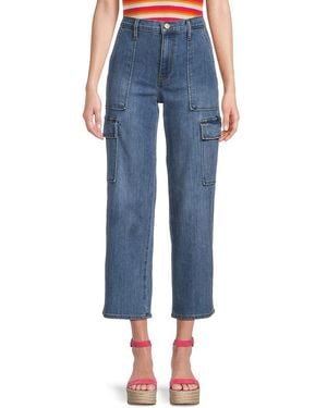Hudson Jeans Rosalie Faded Cropped Jeans - Blue